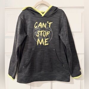 Spalding Kids Hoodie - Black with Yellow Accents. Size 5/6